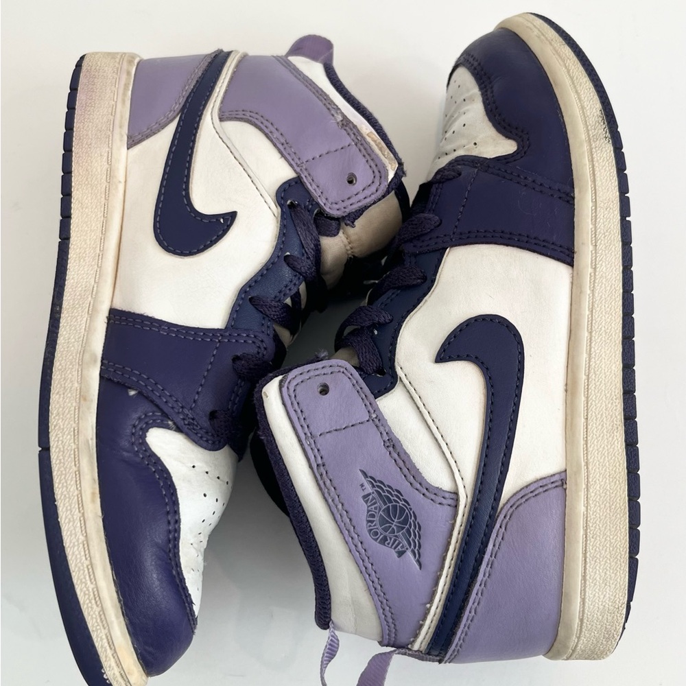 Nike Air Jordan 1 Mid GS 2Y Sky J Purple Sneakers Boys Girls - Picture 10 of 12
